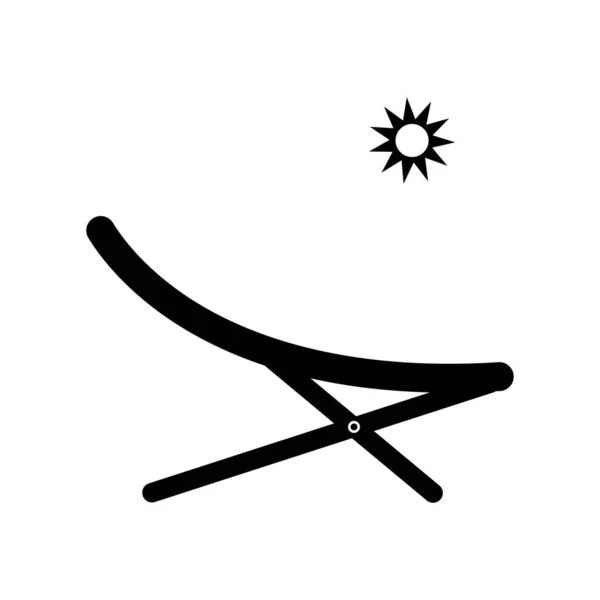 Strandkorb Symbol Vektor Illustration Logo Design — Stockvektor