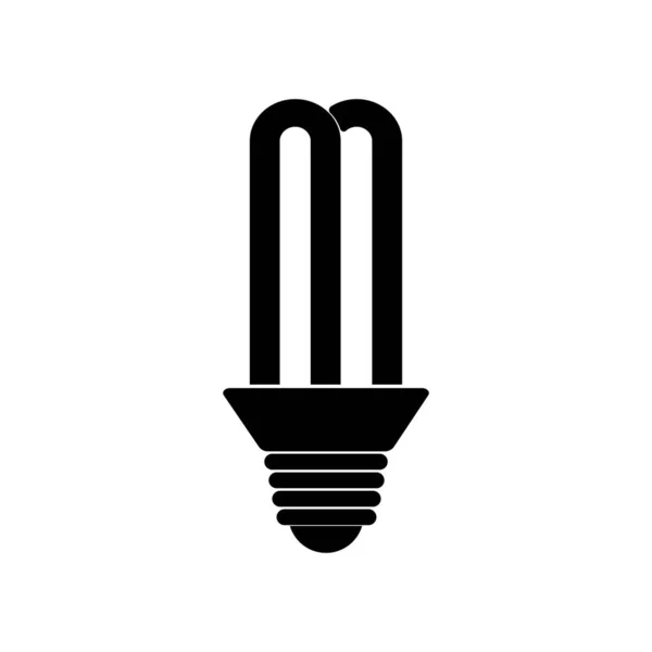 Elektrik Ampul Simgesi Vektör Illüstrasyon Logosu Tasarımı — Stok Vektör