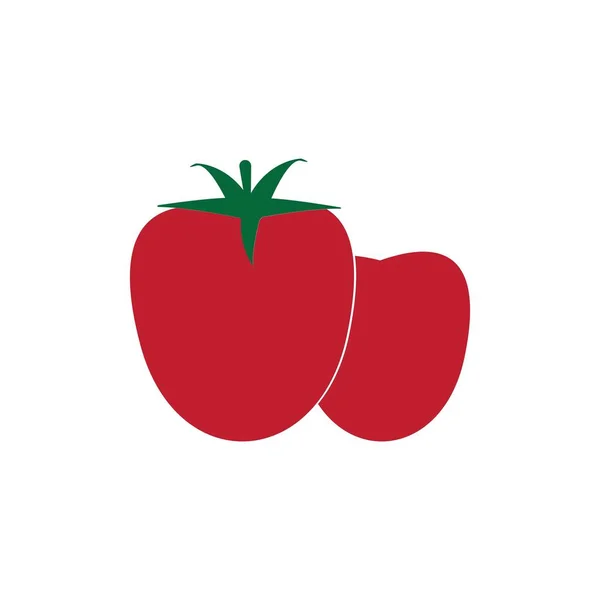 Icône Tomate Vecteur Illustration Logo Design — Image vectorielle