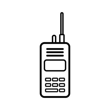 walkie talkie icon vector illustration logo design