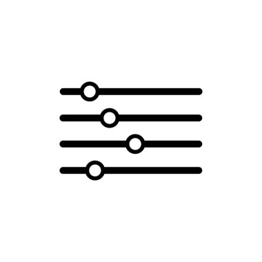 Ayarlama Simgesi. vektör illüstrasyonu basit tasarım