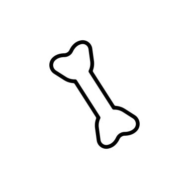 Kemik ikonu. vektör illüstrasyonu basit tasarım