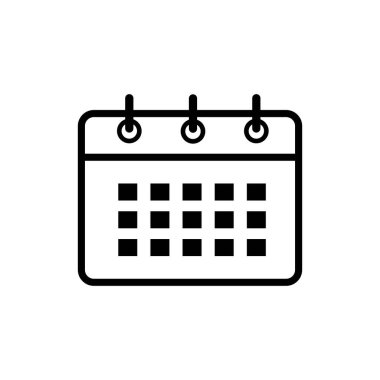 Takvim simgesi vektör illüstrasyon logo tasarımı