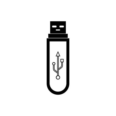 USB data transfer logo. vector illustration symbol design.