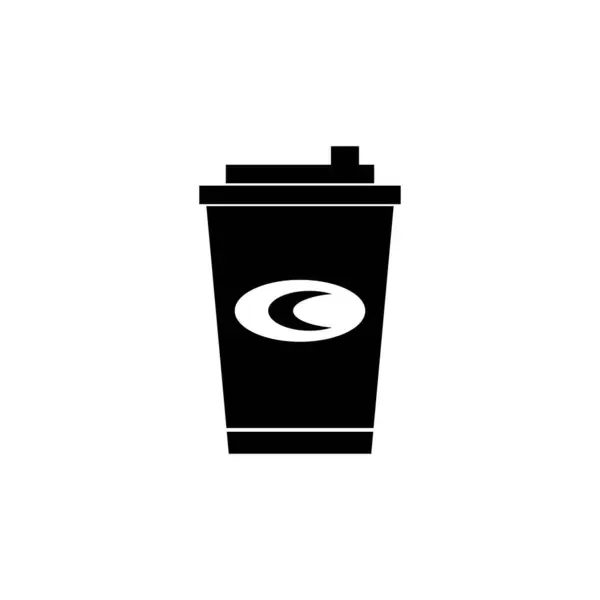 Coffee Cup Icon Vector Illustration Logo Design — Vector de stock