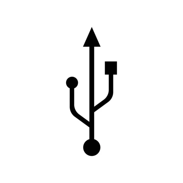 Usb Data Transfer Logo Vector Illustration Symbol Design — Archivo Imágenes Vectoriales