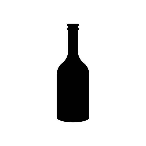Garrafa Cerveja Ícone Vetor Ilustração Logotipo Design — Vetor de Stock