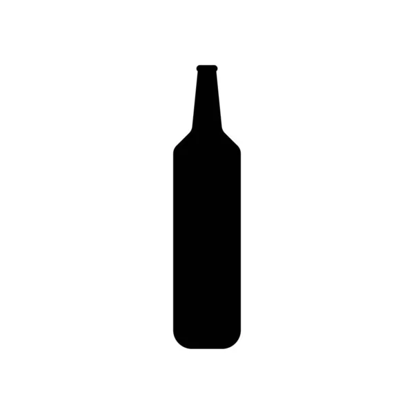 ビール瓶アイコンベクトルイラストロゴデザイン — ストックベクタ