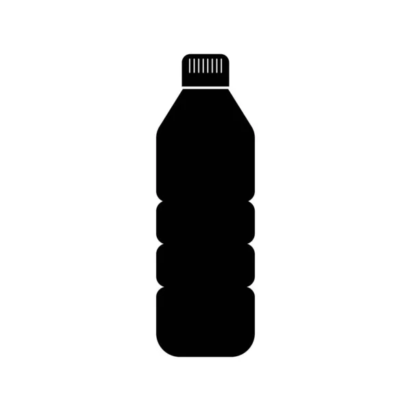 Garrafa Plástico Ícone Vetor Ilustração Logotipo Design — Vetor de Stock