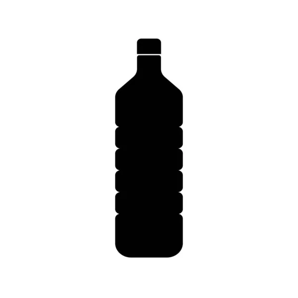 ペットボトルアイコンベクトルイラストロゴデザイン — ストックベクタ