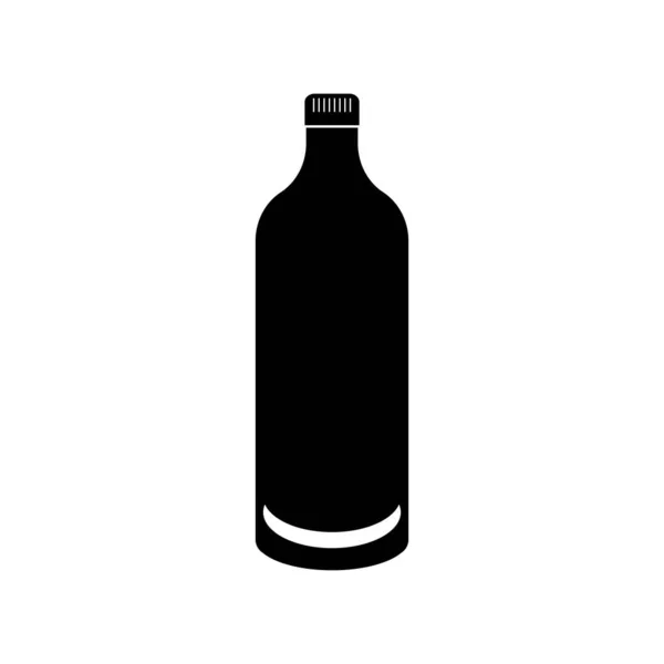 Plastik Şişe Simgesi Vektör Illüstrasyon Logo Tasarımı — Stok Vektör