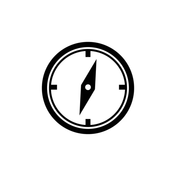 Ikona Kompasu Vektor Jednoduchý Design Ilustrace — Stockový vektor
