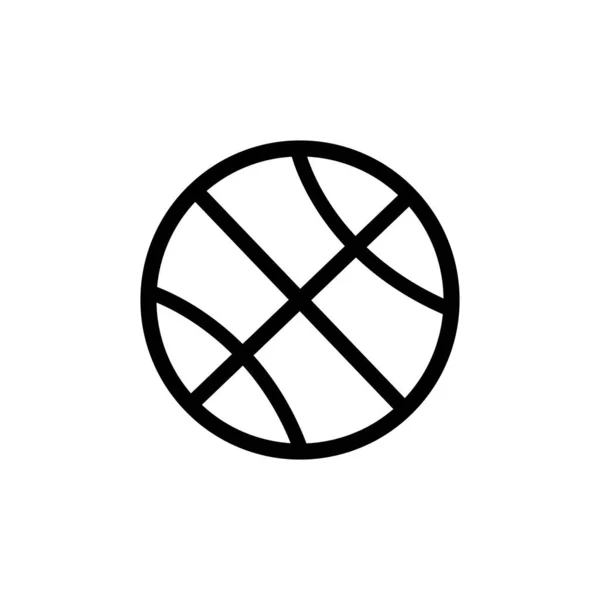 Basketbol Ikonu Vektör Illüstrasyon Logo Tasarımı — Stok Vektör