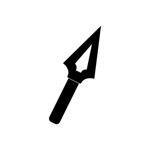Spear Icon Vector Illustration Symbol Design — Stock Vector