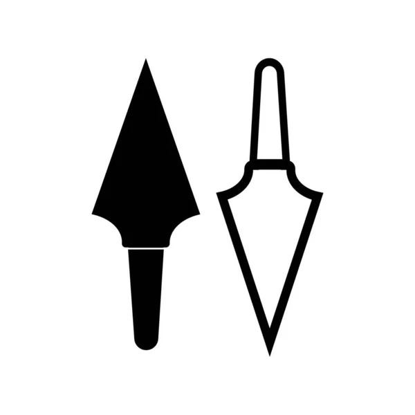 Icono Lanza Vector Ilustración Símbolo Diseño — Archivo Imágenes Vectoriales