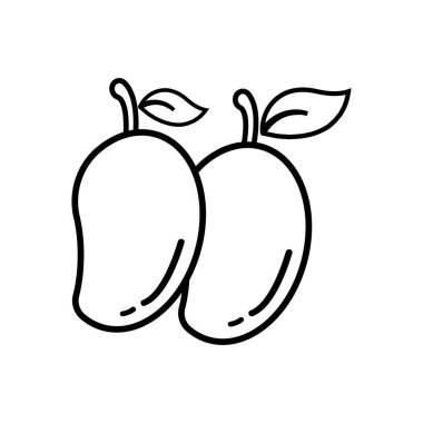 mango simgesi vektör illüstrasyon sembolü tasarımı