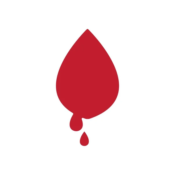 Bloed Pictogram Vector Illustratie Symbool Ontwerp — Stockvector