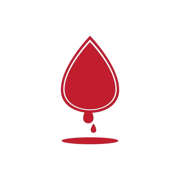 Іконка Крові Векторна Ілюстрація Символ Дизайн — стоковий вектор