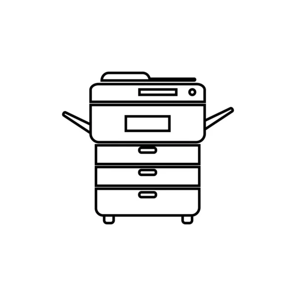 Multifunktionsdrucker Oder Auto Kopierer Symbolvektordesign — Stockvektor