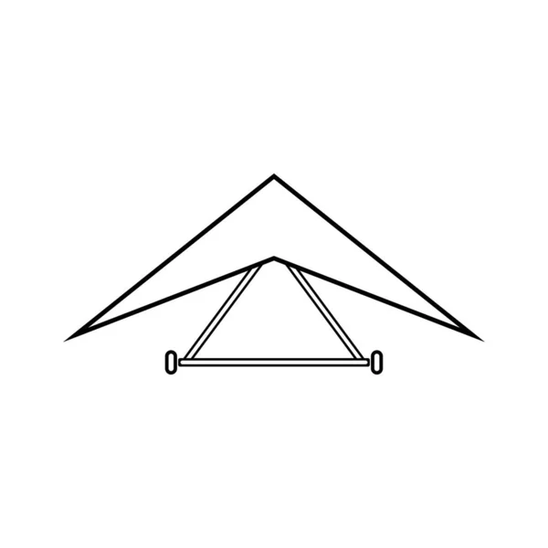 Вішати Піктограму Ковзання Векторна Ілюстрація Символ Дизайн — стоковий вектор