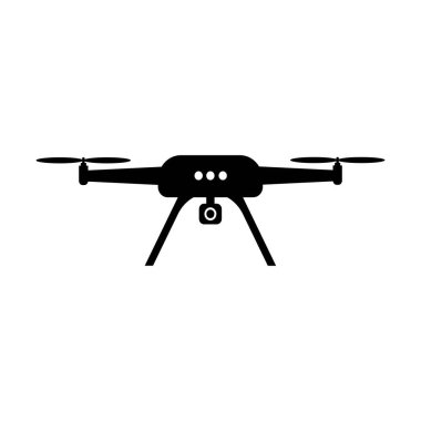 Drone simgesi vektör illüstrasyon logo tasarımı
