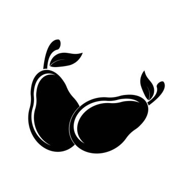 avokado simgesi vektör illüstrasyon tasarımı