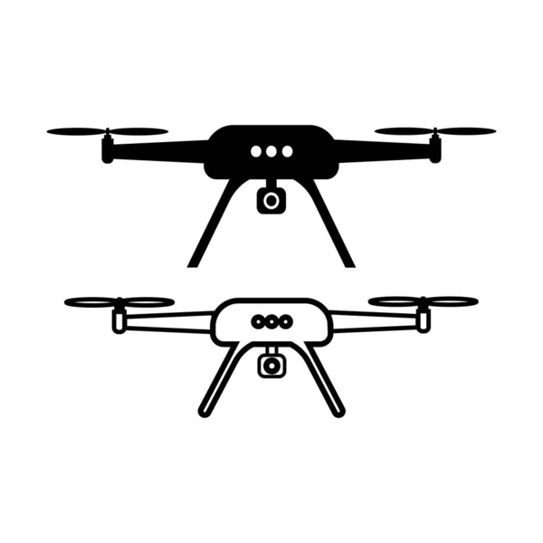 Drone Icon Vector Illustration Logo Design — Stock Vector