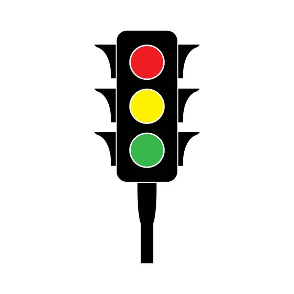 Traffic Lights Icon Vector Illustration Symbol Design — Stock Vector