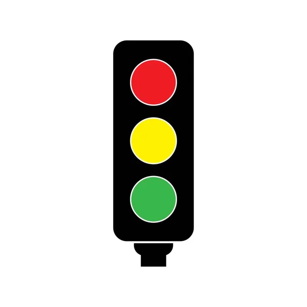 Traffic Lights Icon Vector Illustration Symbol Design — Stock Vector