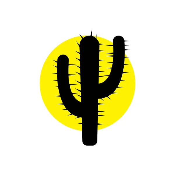 Cactus Icono Vector Ilustración Símbolo Diseño — Archivo Imágenes Vectoriales