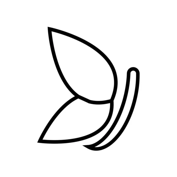 Kelebek Simgesi Vektör Illüstrasyon Logosu Tasarımı — Stok Vektör