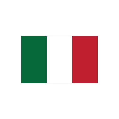 İtalyan bayrağı ikon vektör çizimi tasarımı