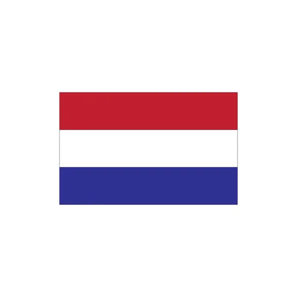Bandeira Holandesa Ícone Vetor Ilustração Símbolo Design — Vetor de Stock