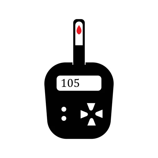 Blood Sugar Meter Icon Vector Illustration Symbol Design — Stock Vector