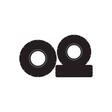 mobil lastik vektörü simge tasarımı.