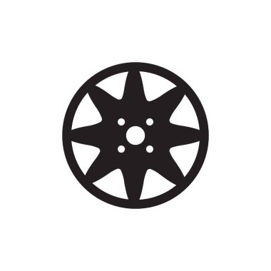 araba jant simgesi vektör illüstrasyon tasarımı