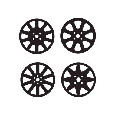 araba jant simgesi vektör illüstrasyon tasarımı