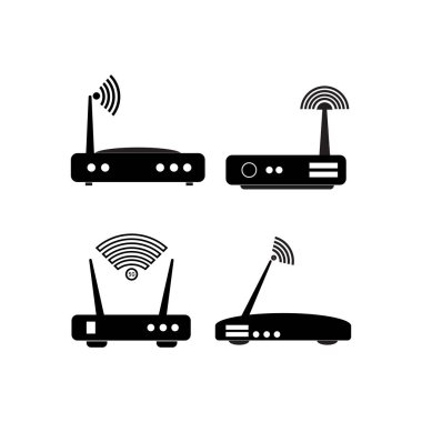 Wi-fi router vector isolated illustration icon design.