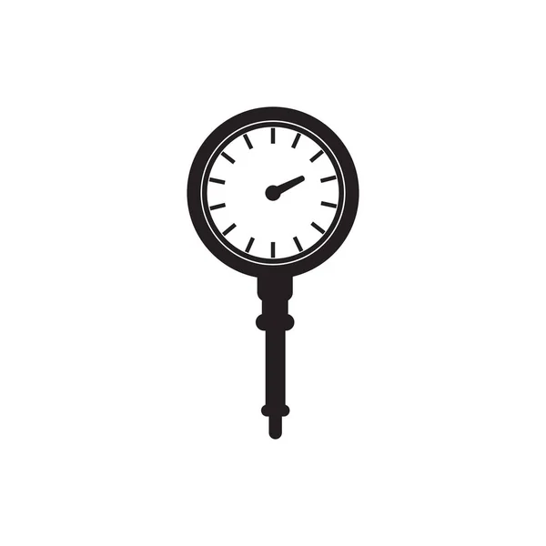 Manometer Pressure Gauge Icon Simple Style Isolated Vector Illustration — Stock Vector