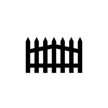 çit simgesi vektör illüstrasyon tasarımı