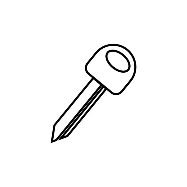 Icono Llave Del Coche Ilustración Vectorial Diseño Simple — Vector de stock
