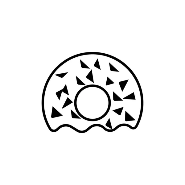 Donut Logo Vektor Illustration Symbol Design Vorlage — Stockvektor