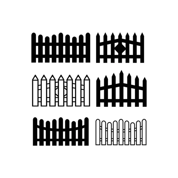 Zaun Symbol Vektor Illustration Symbol Design — Stockvektor
