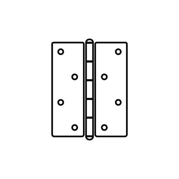 Puerta Bisagra Icono Plantilla Diseño Estilo Moda — Vector de stock