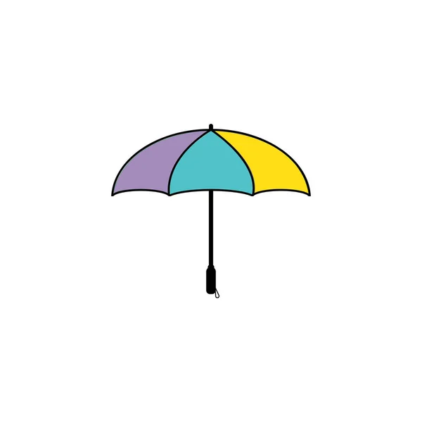 Ikona Parasol Wektor Ilustracja Symbol Projekt — Wektor stockowy