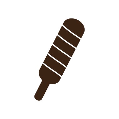 dondurma ikonu vektör illüstrasyonu basit tasarım