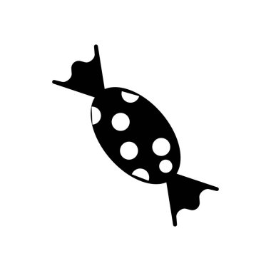 Şeker ikonu vektör illüstrasyonu basit tasarım