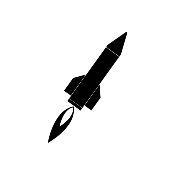 Long Range Missile Icon Vector Illustration Simple Design — Stock Vector