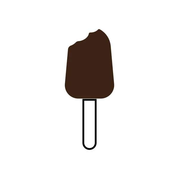 Ice Cream Icon Vector Illustration Simple Design — Stock Vector