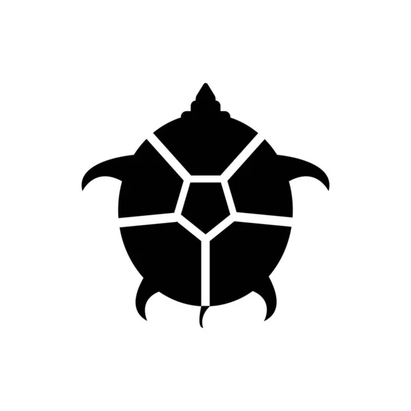 Schildkröte Symbol Vektor Illustration Einfaches Design — Stockvektor